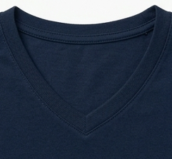 1502 CAMISETA CUELLO V CAB 175GR AZUL