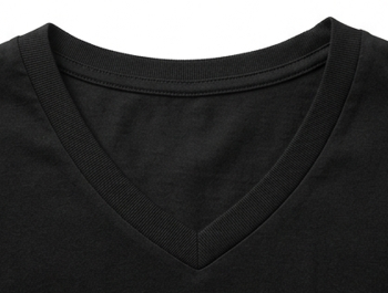 1500 CAMISETA CUELLO V CAB 175 GR NEGRO