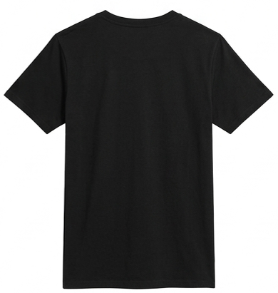 1500 CAMISETA CUELLO V CAB 175 GR NEGRO