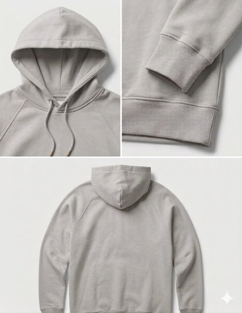 1102 HOODIE FRENCH TERRY PULLOVER GRIS