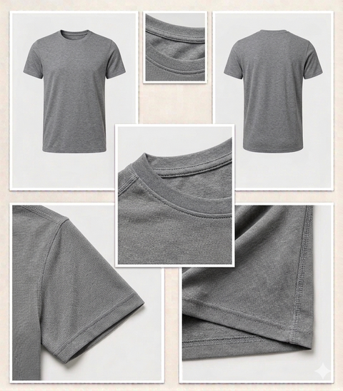 1301 CAMISETA CLASSIC-FIT CAB 230GR  GRIS